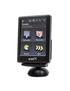 BURY CC9056 Plus - Kit de Manos libres bluetooth con pantalla TFT 2.8 ", 2 teléfonos simultáneos