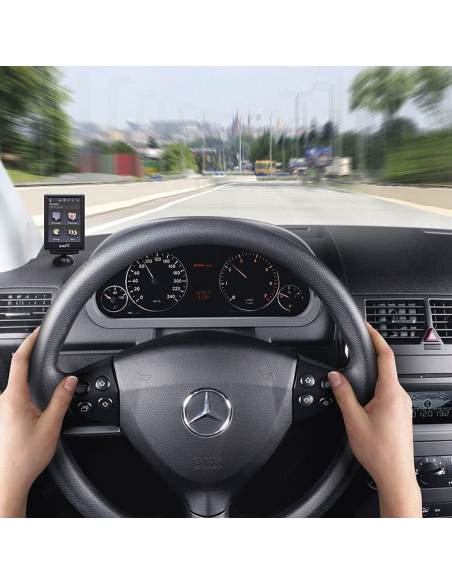 BURY CC9056 Plus - Kit de Manos libres bluetooth con pantalla TFT 2.8 ", 2 teléfonos simultáneos