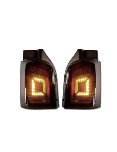 ? Pareja de Pilotos traseros carDNA LED para Volkswagen T5  y T5 GP