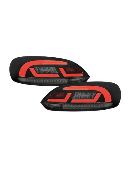 Luces traseras LED VW Scirocco 3 III 08-14 con intermitente dinámico negro / humo