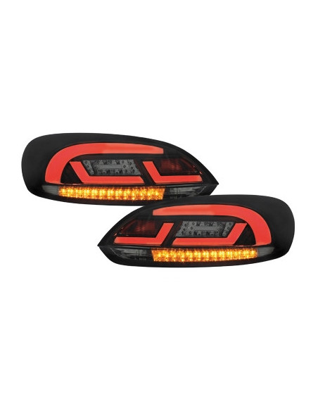 Luces traseras LED VW Scirocco 3 III 08-14 con intermitente dinámico negro / humo