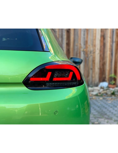 Luces traseras LED VW Scirocco 3 III 08-14 con intermitente dinámico negro / humo