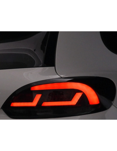 Luces traseras LED VW Scirocco 3 III 08-14 con intermitente dinámico negro / humo