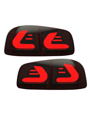 ? Pareja de Pilotos traseros carDNA LED para Volkswagen Touareg I 7L