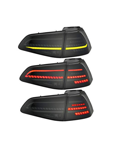 Pilotos LED VW Golf 7 VII 13-20 rojo/ahumado DIN