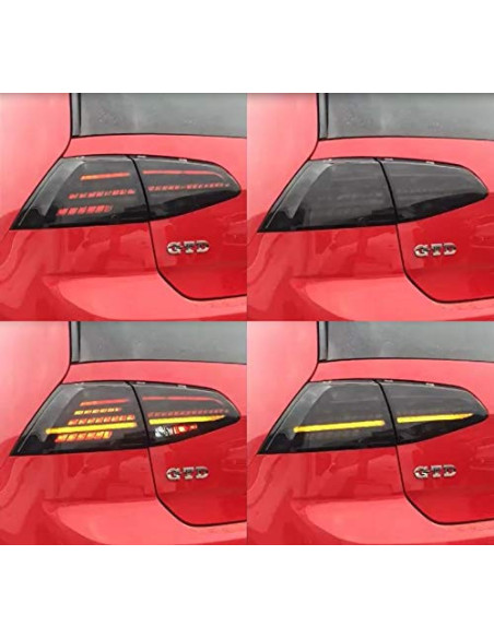Pilotos LED VW Golf 7 VII 13-20 rojo/ahumado DIN
