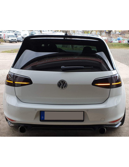 Pilotos LED VW Golf 7 VII 13-20 rojo/ahumado DIN