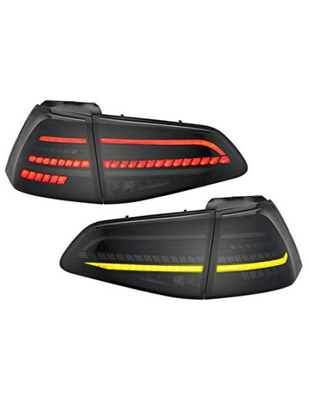 Pilotos LED VW Golf 7 VII 13-20 rojo/ahumado DIN