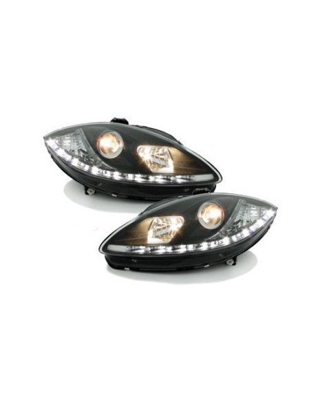 Faros delanteros con luz diurna para Seat León II 1P (2005 a 2009)