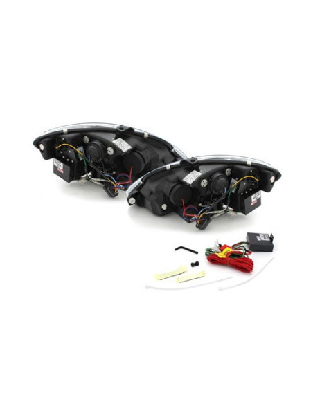 Faros delanteros con luz diurna para Seat León II 1P (2005 a 2009)