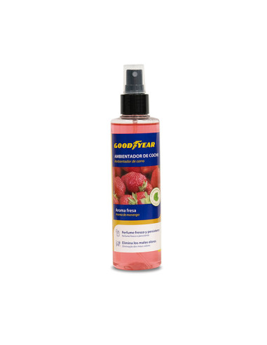 ? Good Year - Ambientador en spray con aroma fresa  (200 ml.) ✅