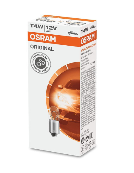 Osram 3893 [Original 12V] T4W 12V 4W (BA9s)