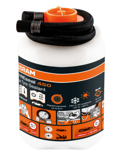 OSRAM TYREseal 450 - Sellador de neumáticos, Kit de reparación de pinchazos (450 ml.)