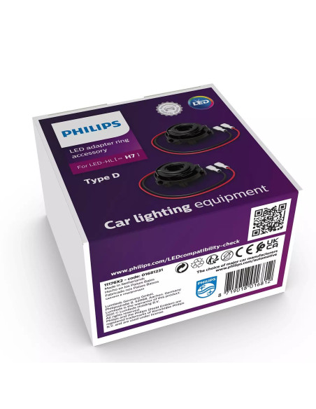 ? Philips 11176X2 - Pareja de adaptadores Tipo D
