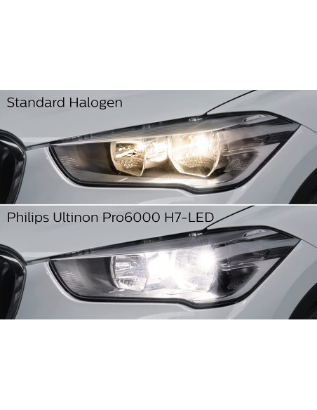 Philips H7 Ultinon Pro6000 - Kit de conversión a led H7 con homologación europea ECE