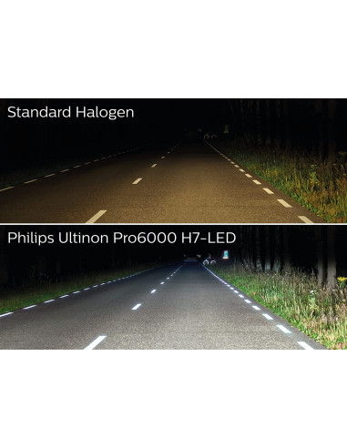 Philips H7 Ultinon Pro6000 - Kit de conversión a led H7 con homologación europea ECE