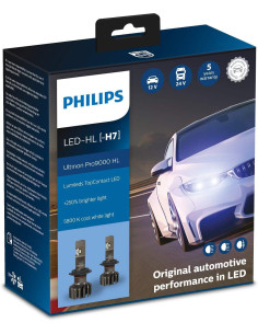 Philips Ultinon Pro9000 - Kit de conversión a Led H7 para coche