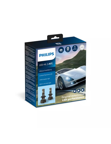 ? Kit de Iluminación LED H7 Philips Ultinon Pro9100 HL 5800K