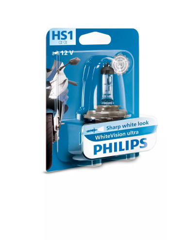 Mejora tu Visibilidad Nocturna: Foco Philips HS1 12V 35/35W WhiteVision Ultra Moto