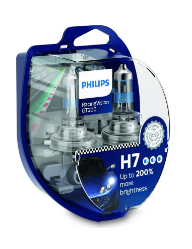?? ¡Ilumina tu camino con Philips RacingVision GT200! H7 12V 55W, +200% luz ??️