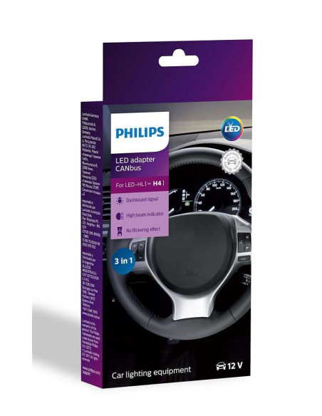 ? Philips 18960C2 - Kit de adaptador can-bus para kits de led H4