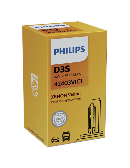 ? Philips 42403VIC1 - Bombilla de Xenón D3S Vision 42V35W (PK32d-5 C1)