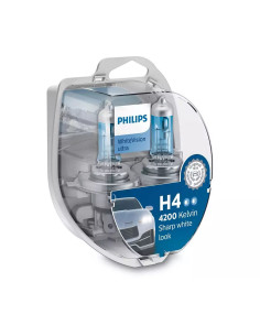 Bombillas Philips WhiteVision Ultra H4/W5W 12342WVU