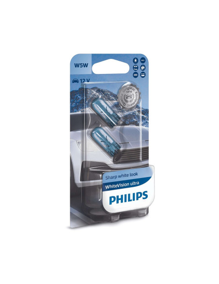 Bombillas Philips WhiteVision Ultra W5W 12961 WVU