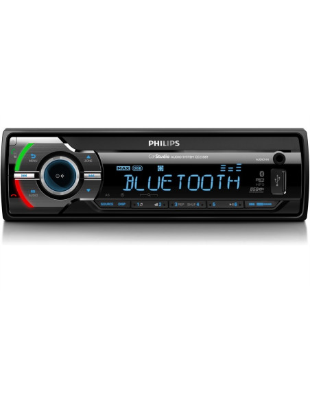 Autorradio Philips CE-235BT con manos libres Bluetooth, 4x50W, Usb, micro SD y Aux-in