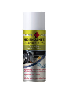 Aerosol higienizante difusor "descarga total" (200 ml.) para todo el habitáculo del coche