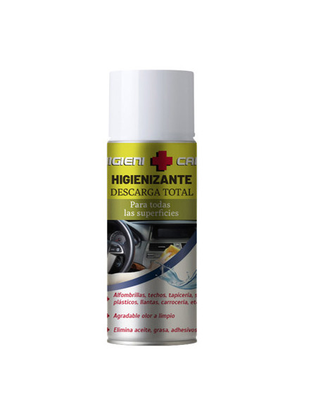 Aerosol higienizante difusor "descarga total" (200 ml.) para todo el habitáculo del coche
