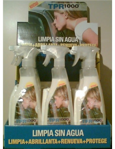 TPR1000 limpieza sin agua para coche (500 ml.)  Limpia + Abrillanta + Renueva + Protege