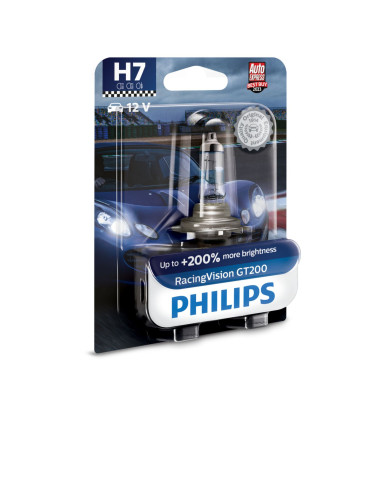 Philips H7 RacingVision GT200 – Bombilla 12V 55W alta luminosidad