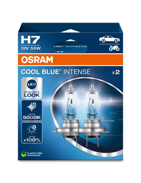 OSRAM H7 Cool Blue Intense NextGen 5000K – Pack 2 bombillas
